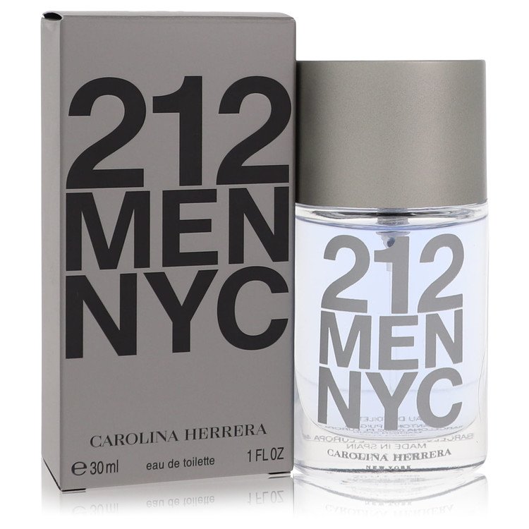 212 Cologne by Carolina Herrera Eau De Toilette Spray (New Packaging) 1 oz for Men - Authentic Fragrance - Discount Men Perfume or Cologne Fragrance