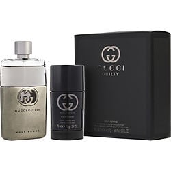 Gucci Guilty 2Pcset 3.0  Spray / 2.5 Oz Deo Stick For Men Cologne