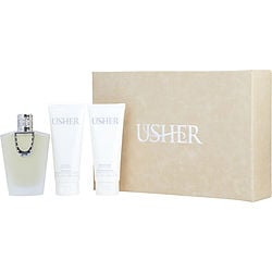 Usher Usher 3 Pc Set Eau De Parfum Spray 3.4, S/G 3.4, B/L 3.4 Oz Perfume