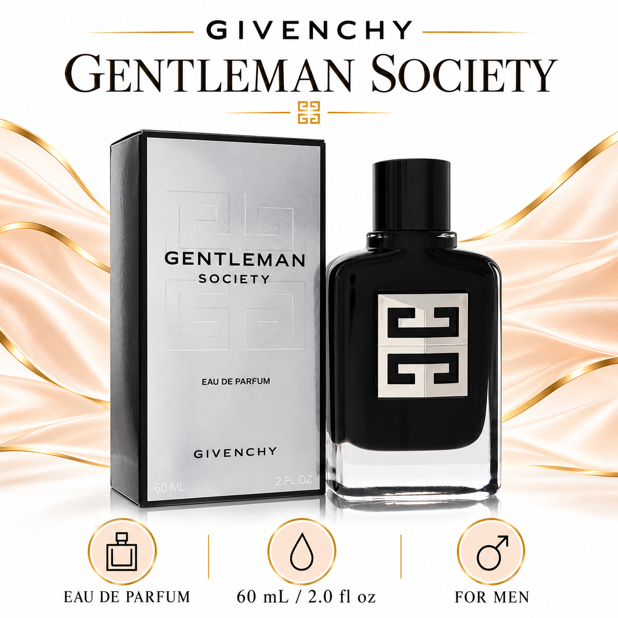 Givenchy Gentleman Society 60 mL / 2.0 fl oz Eau de Parfum for Men — size-type-gender