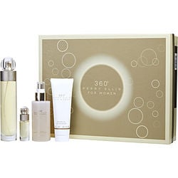 Perry Ellis Perry Ellis 360 4 Pc Set Eau De Toilette Spray 3.4, Bm Spray 4.0, Sg 3.0, Spray 0.25 Oz Perfume