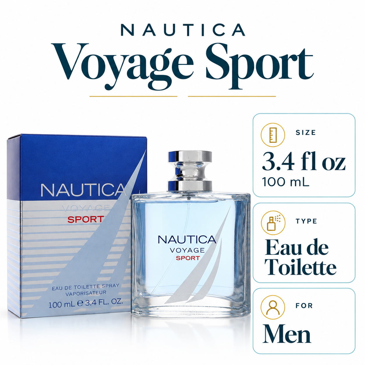 Nautica Voyage Sport - 100 mL Eau de Toilette for Men