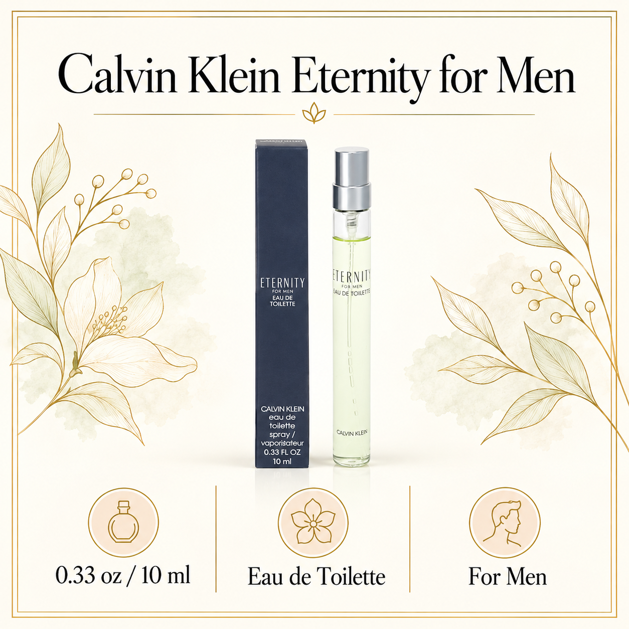 Eternity M Boxed by Calvin Klein 10 Ml Eau De Toilette Spray for Men Mini - Size [Drive:16ZSv5IysqLmwJ1j_rOtBgyTigvJN4bX5]
