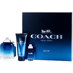 Coach Coach Blue 3 Pc Set Eau De Toilette Spray 3.3, Sg 3.4, Spray 0.5 Oz Cologne