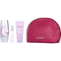 Guess Guess 4 Pc Set Eau De Parfum Spray 2.5, Bl 3.4, Spray 0.5, Pouch Perfume