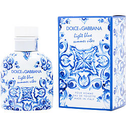 Dolce & Gabbana Dg Light Blue Summer Vibes Eau De Toilette Spray 2.5 Oz Cologne