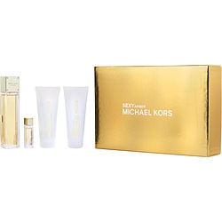 Michael Kors Michael Kors Sexy Amber 4 Pc Set Eau De Parfum Spray 3.4, Bl 3.4, Sg 3.4, Spray 0.3 Oz Perfume