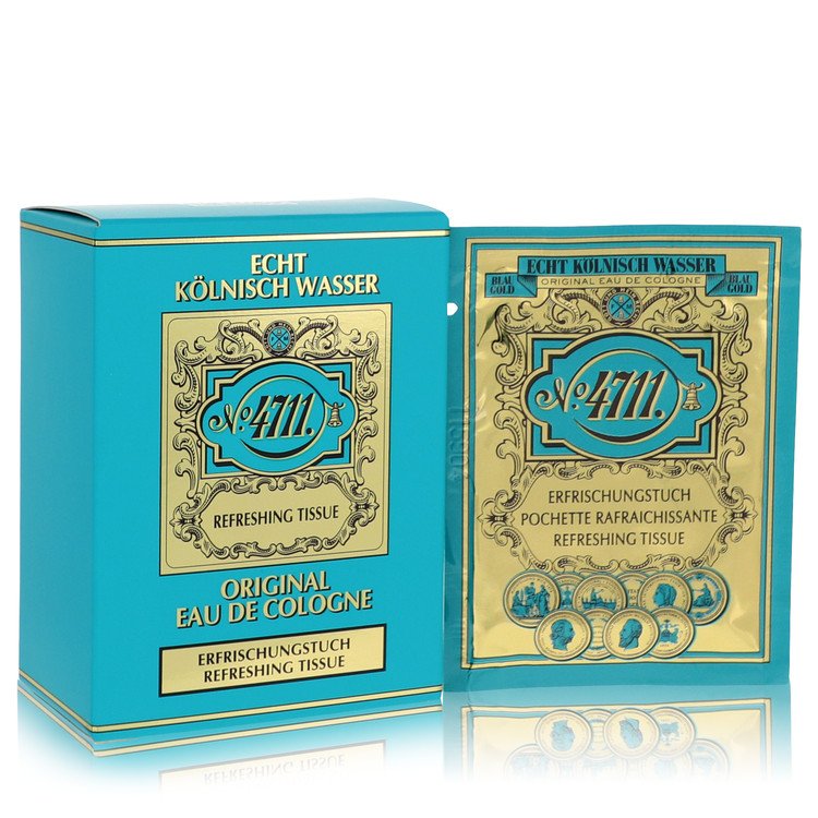 4711 Cologne by 4711 Lemon Scented Tissues (Unisex)-10 per pk -- for Men - Authentic Fragrance - Discount Men Perfume or Cologne Fragrance
