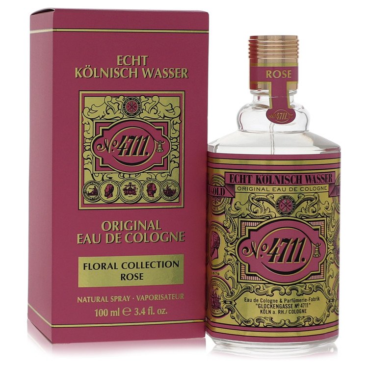 4711 Floral Collection Rose Cologne by 4711 Eau De Cologne Spray (Unisex) 3.4 oz for Men - Authentic Fragrance - Discount Men Perfume or Cologne Fragrance