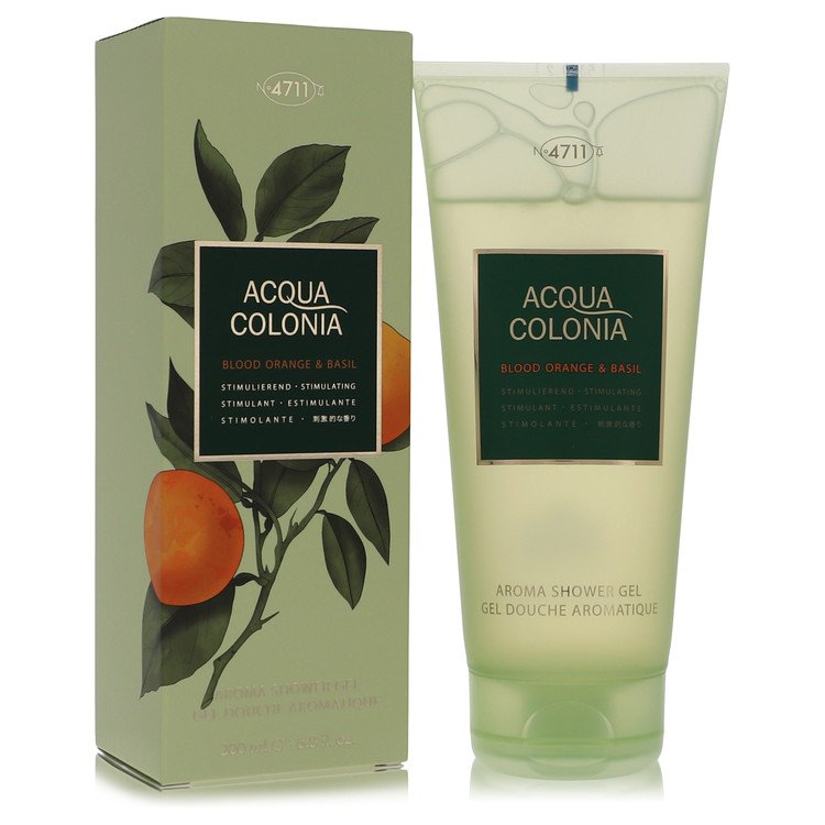 4711 Acqua Colonia Blood Orange & Basil Perfume by 4711 Shower Gel 6.8 oz for Women - Authentic Fragrance - Discount Women Perfume or Cologne Fragrance