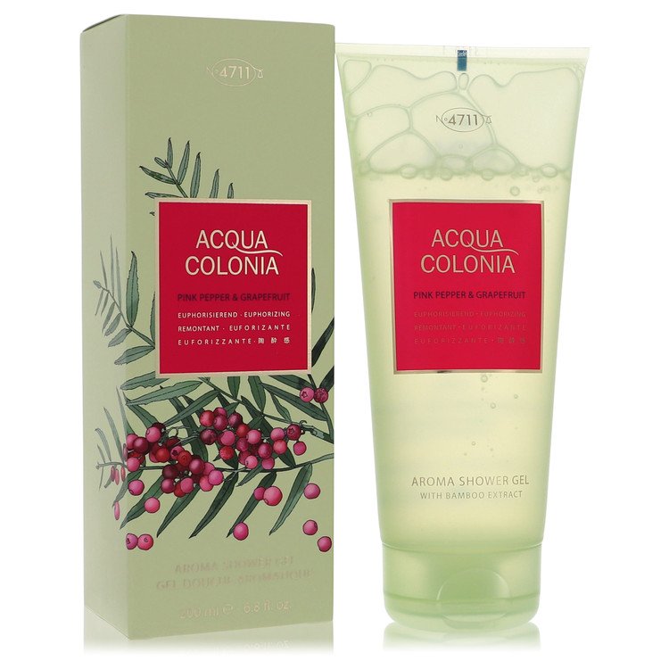 4711 Acqua Colonia Pink Pepper & Grapefruit Perfume by 4711 Shower Gel 6.8 oz for Women - Authentic Fragrance - Discount Women Perfume or Cologne Fragrance
