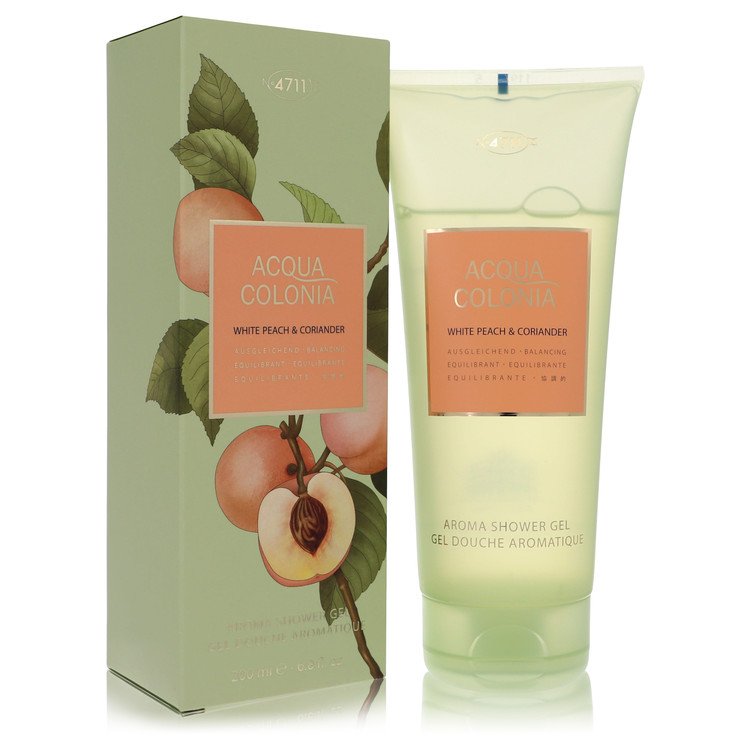4711 Acqua Colonia White Peach & Coriander Perfume by 4711 Shower Gel 6.8 oz for Women - Authentic Fragrance - Discount Women Perfume or Cologne Fragrance