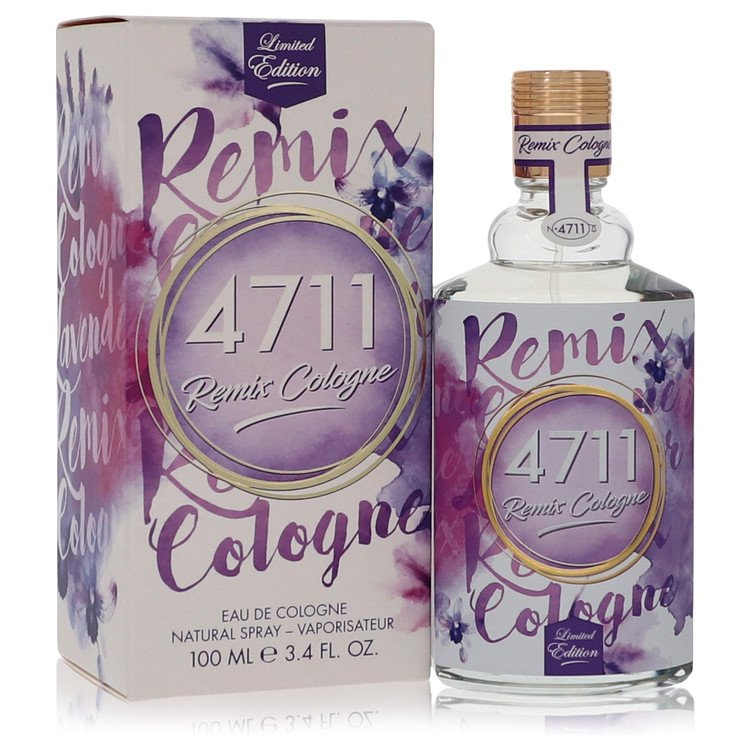 4711 Remix Lavender Cologne by 4711 Eau De Cologne Spray (Unisex) 3.4 oz for Men - Authentic Fragrance - Discount Men Perfume or Cologne Fragrance