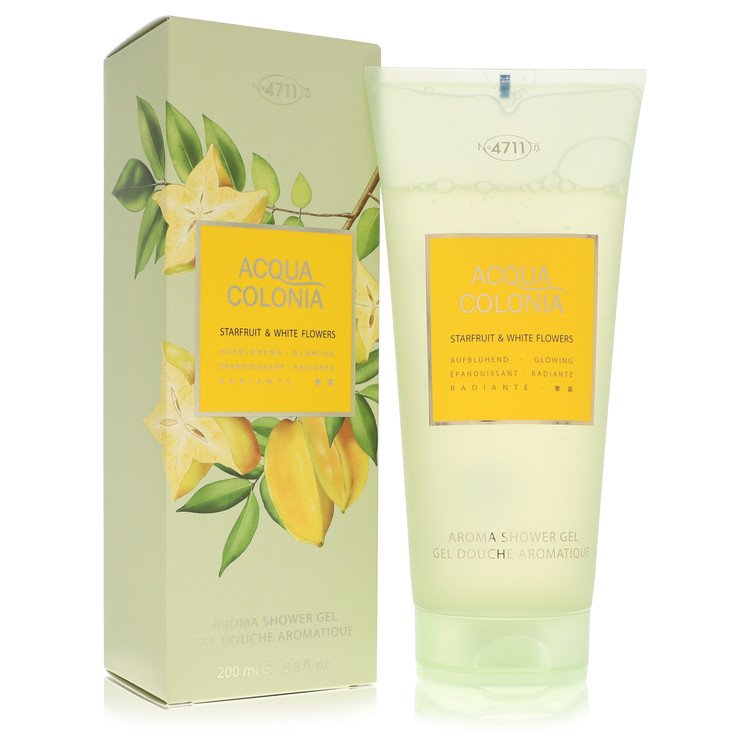 4711 Acqua Colonia Starfruit & White Flowers Perfume by 4711 Shower Gel (Unisex) 6.8 oz for Women - Authentic Fragrance - Discount Women Perfume or Cologne Fragrance