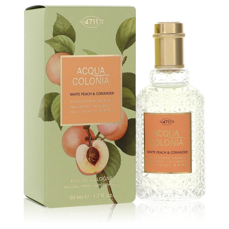 4711 Acqua Colonia White Peach & Coriander Perfume by 4711 Eau De Cologne Spray (Unisex) 1.7 oz for Women - Authentic Fragrance - Discount Women Perfume or Cologne Fragrance