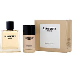 Burberry Hero 2Pcset 3.4 Oz  Spray / 2.6 Deo Stk For Men Cologne
