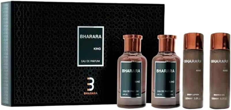 King Gift Set 4 Pcs by Bharara Spray for Men - Perfumes4All