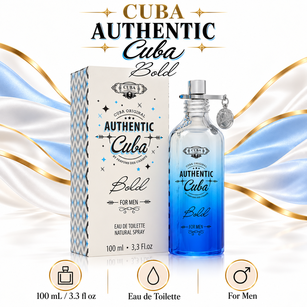 Cuba Authentic Bold for Men - size type gender