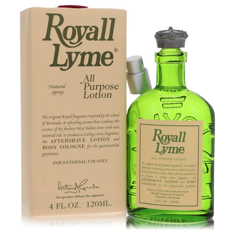 Royall Lyme Cologne by Royall Fragrances All Purpose Lotion / Cologne 4 oz for Men - Authentic Fragrance - Discount Men Perfume or Cologne Fragrance