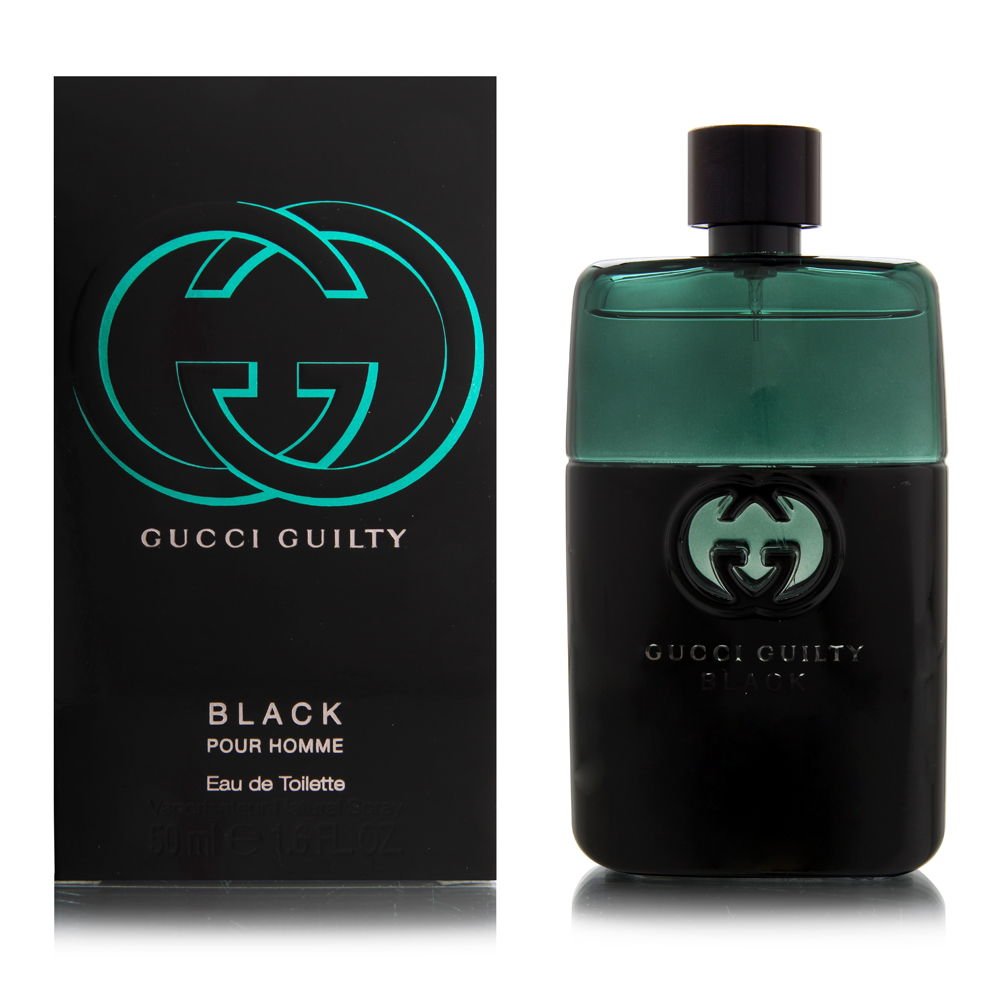 Guilty Black by Gucci 1.6 oz Eau De Toilette Spray for Men - Perfumes4All