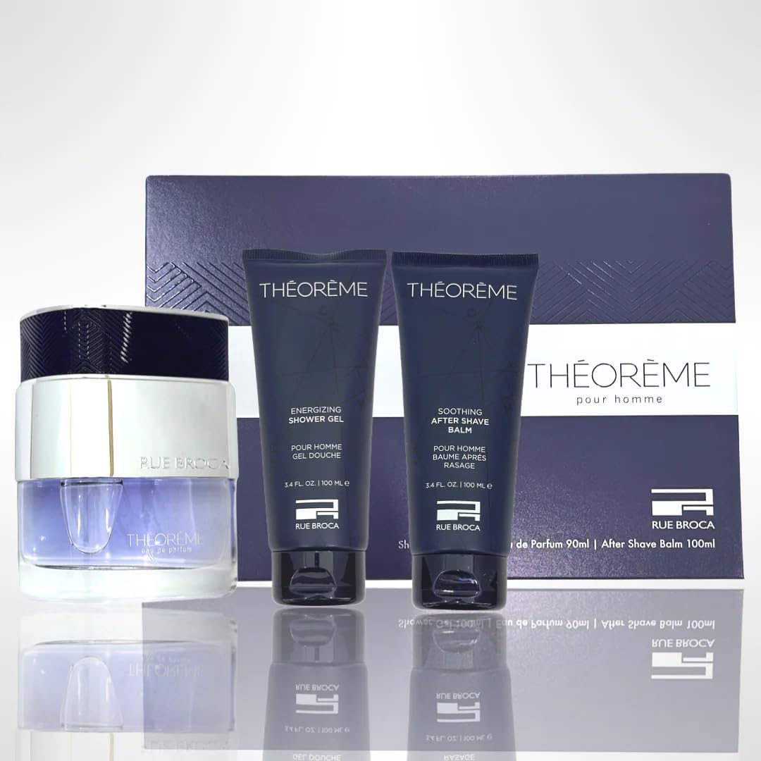 Theoreme Pour Homme Gift Set 3 Pc by Rue Broca Spray for Men - Perfumes4All