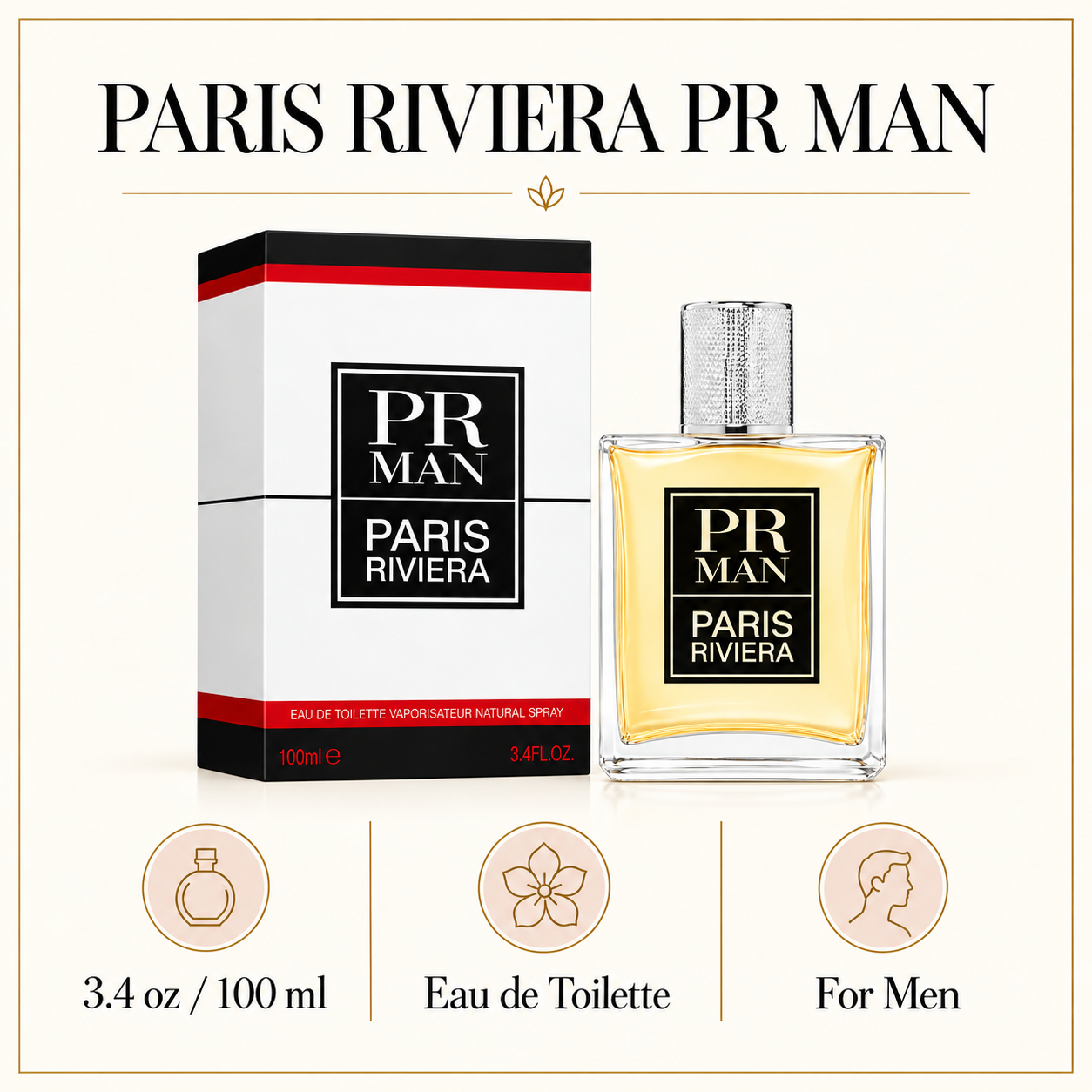 Riviera Pr Man (72 Per Case) By Paris 3.4 Oz Eau De Toilette Spray for Men - Size [Drive:1PXZt1gDWew9Yx0dL426-7tOwXA3hWqP5]
