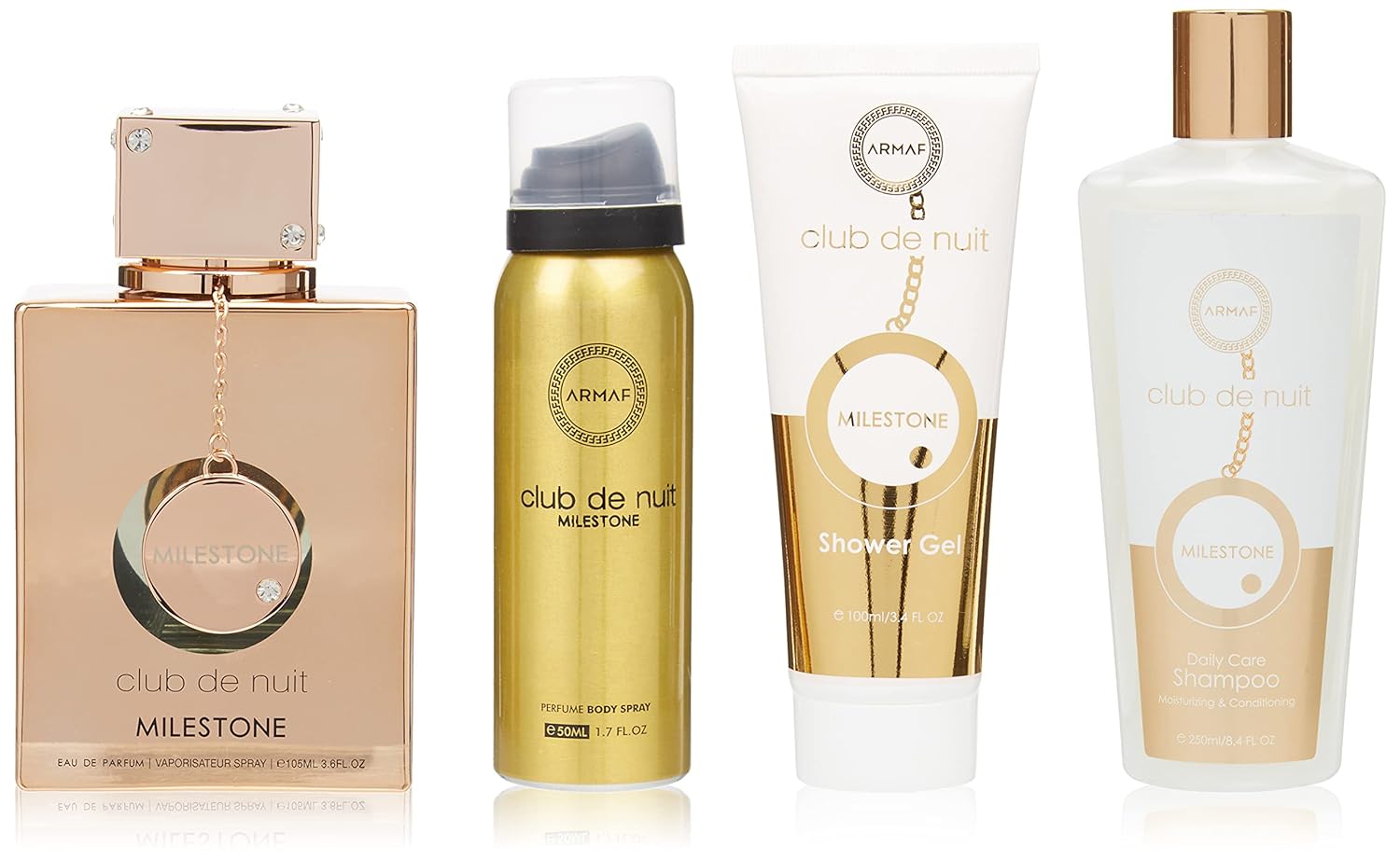 Club De Nuit Milestone by Armaf Gift Set 4 pcs for Women