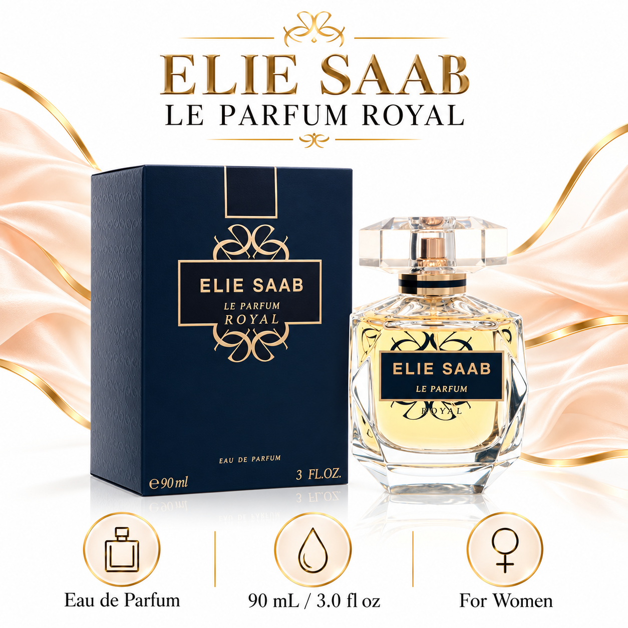 Elie Saab Le Parfum Royal 90 mL / 3.0 fl oz Eau de Parfum for Women — size-type-gender