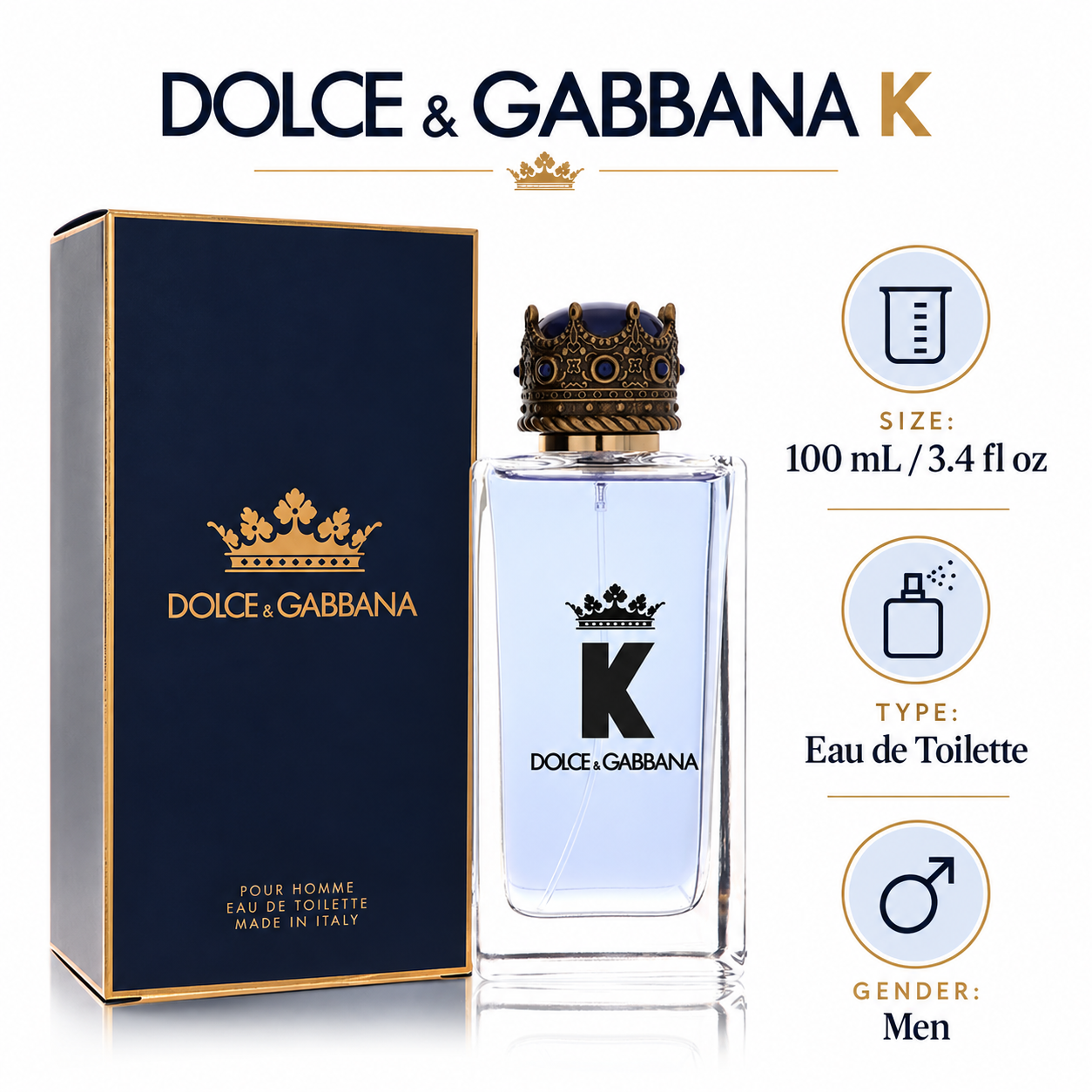UPC 8057971181544 K by Dolce & Gabbana 3.4 oz EDT for men