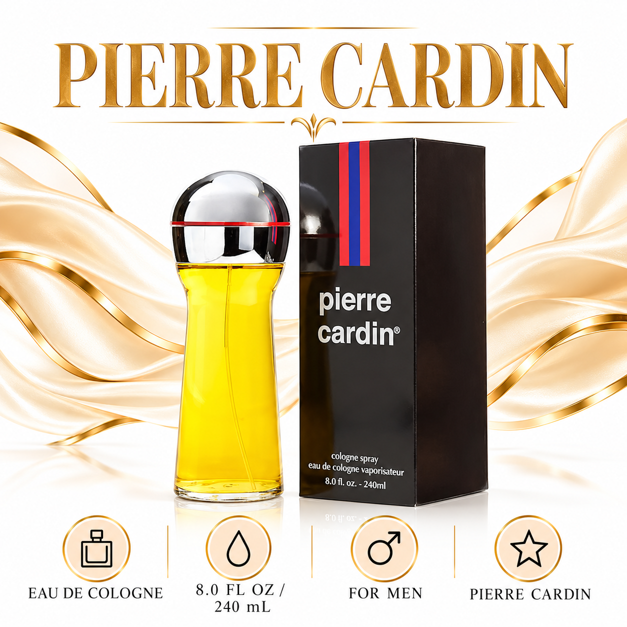 Pierre Cardin 8 oz size and type