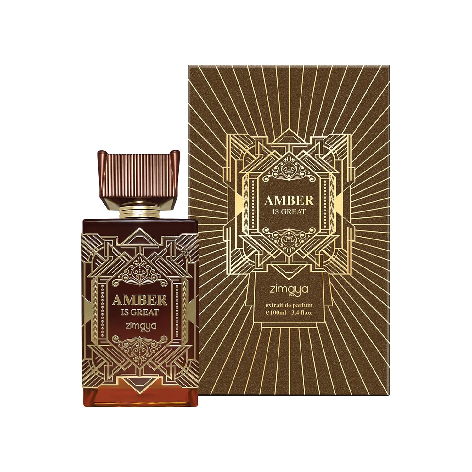 Amber Is Great Extrait De Parfum by Afnan 3.4 oz Spray for Unisex - Perfumes4All