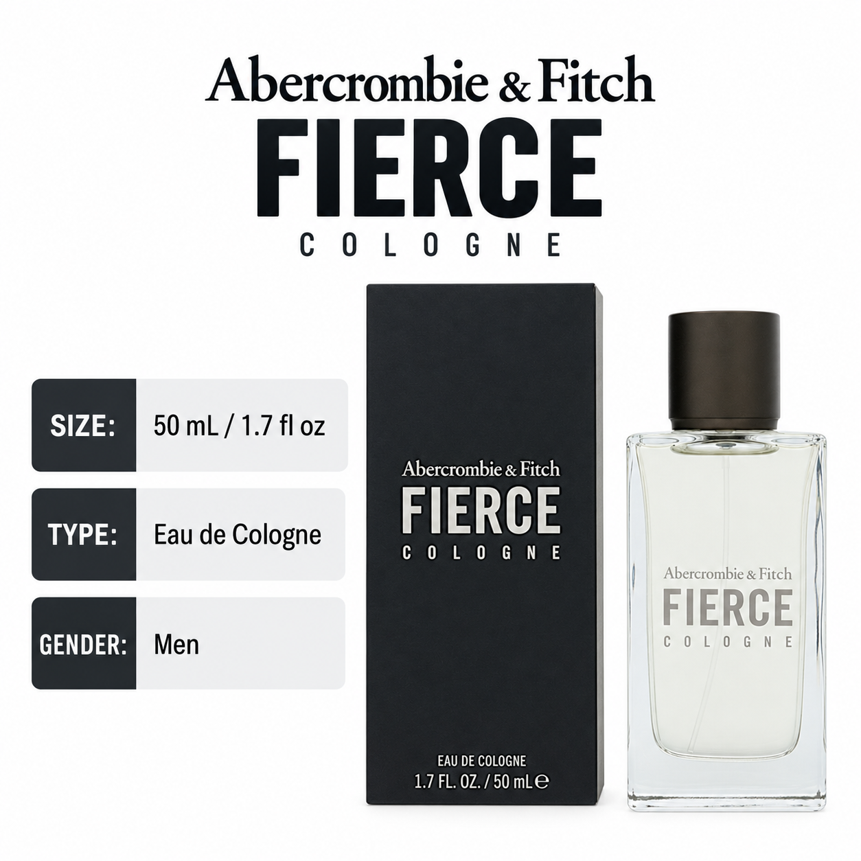 Fitch Fierce 1.7 Cologne by Abercrombie & Fitch 1.7 oz Spray for Men
