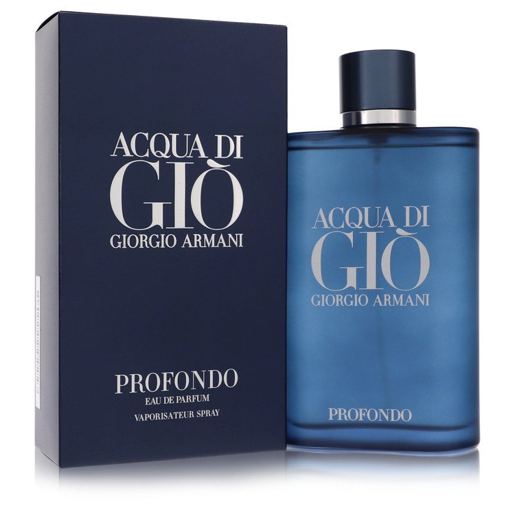 Acqua Di Gio Profondo Cologne by Giorgio Armani Eau De Parfum Spray 6.7 oz for Men - Authentic Fragrance - Discount Men Perfume or Cologne Fragrance