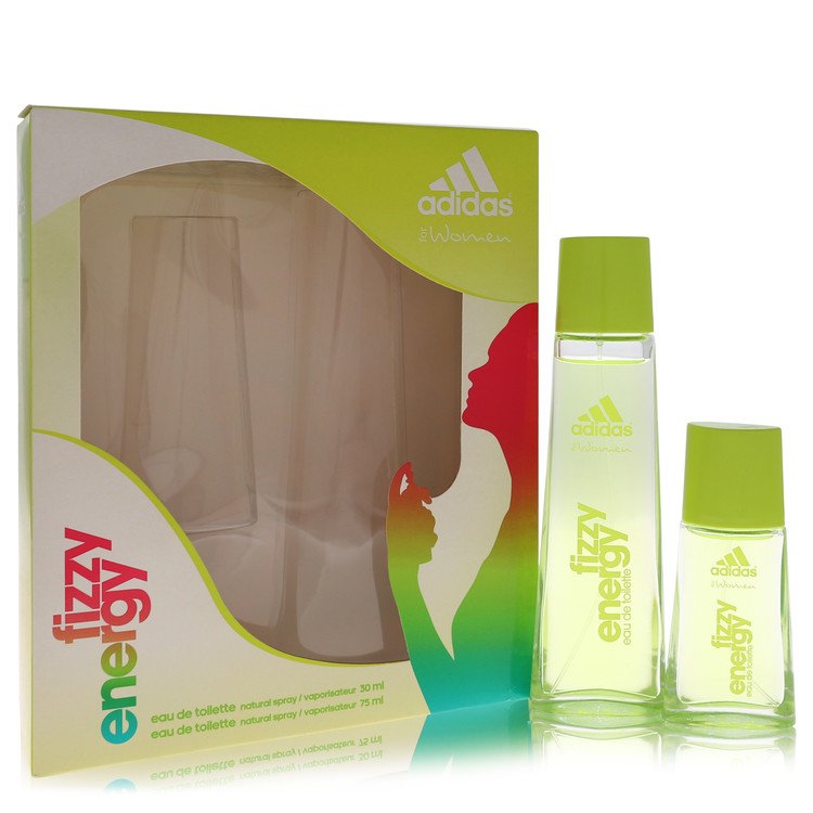 Adidas Fizzy Energy Perfume by Adidas Gift Set -- 2.5 oz Eau De Toilette Spray + 1 oz Eau De Toilette Spray for Women - Authentic Fragrance - Discount Women Perfume or Cologne Fragrance
