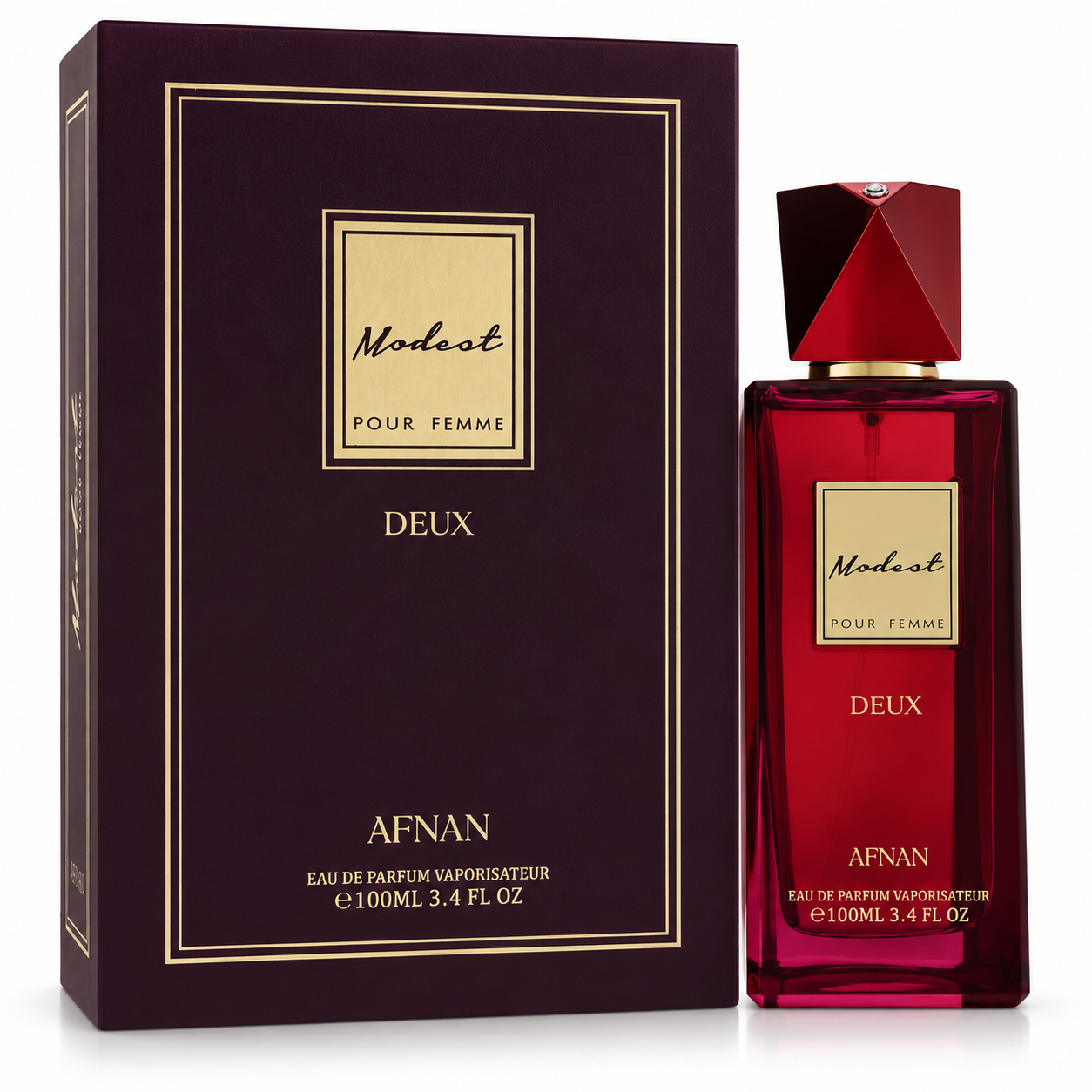 Afnan Modest Deux Pour Femme Eau de Parfum 3.4 oz 100 mL Women retail main — Drive 1TrK6DR3xVXphmptvz5PUo25t-5i1qI4S SHA256 cefb4880