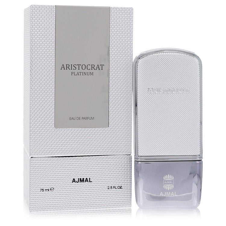 Ajmal Aristocrat Platinum Cologne by Ajmal Eau De Parfum Spray 2.5 oz for Men - Authentic Fragrance - Discount Men Perfume or Cologne Fragrance