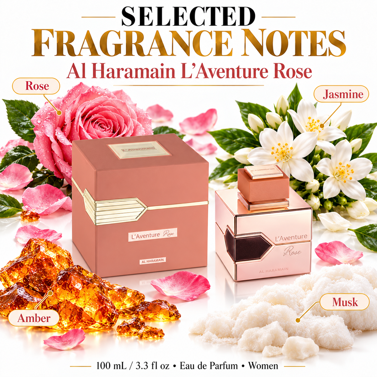 Al Haramain L’Aventure Rose – fragrance notes