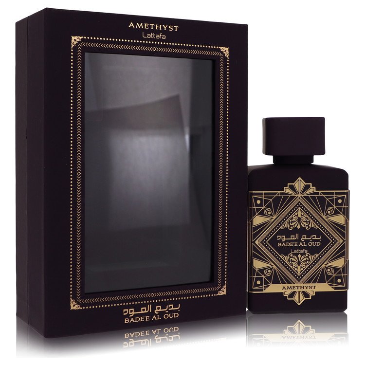 Bade'E Al Oud Amethyst Cologne By Lattafa 3.4 Oz Eau De Parfum Spray For Men In Box