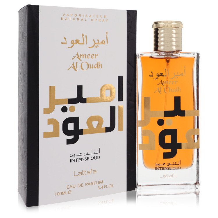 Ameer Al Oudh Intense Oud Perfume by Lattafa Eau De Parfum Spray (Unisex) 3.4 oz for Women - Authentic Fragrance - Discount Women Perfume or Cologne Fragrance