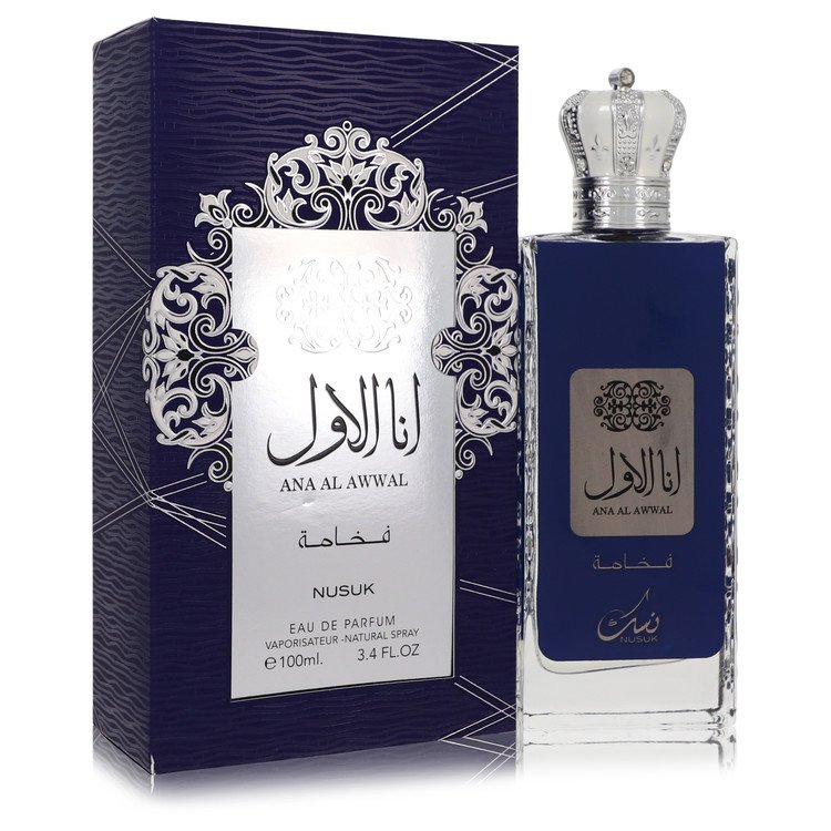 Ana Al Awwal Blue Cologne by Nusuk Eau De Parfum Spray 3.4 oz for Men - Authentic Fragrance - Discount Men Perfume or Cologne Fragrance
