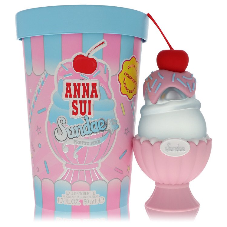 Anna Sui Sundae Pretty Pink Perfume by Anna Sui Eau De Toilette Spray 1.7 oz for Women - Authentic Fragrance - Discount Women Perfume or Cologne Fragrance