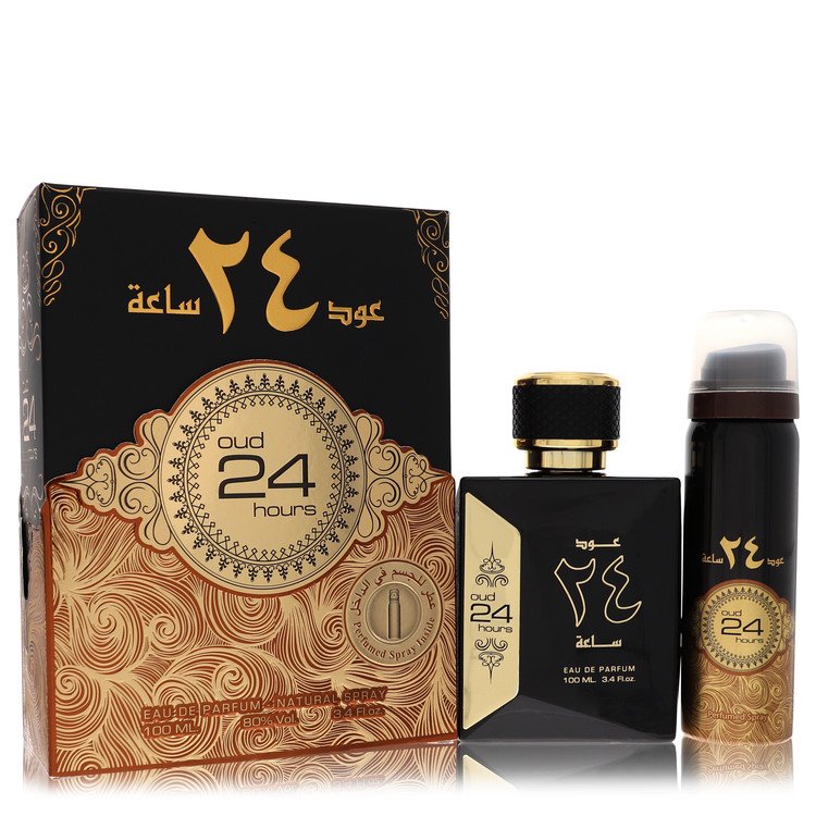 Ard Al Zaafaran Oud 24 Hours Cologne by Al Zaafaran Eau De Parfum Spray + 1.7oz Perfumed Spray (Unisex) 3.4 oz for Men - Authentic Fragrance - Discount Men Perfume or Cologne Fragrance