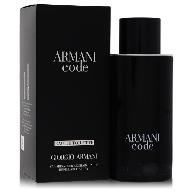 Armani Code Cologne By Giorgio Armani 4.2 Oz Eau De Toilette Refillableable Spray For Men In Box