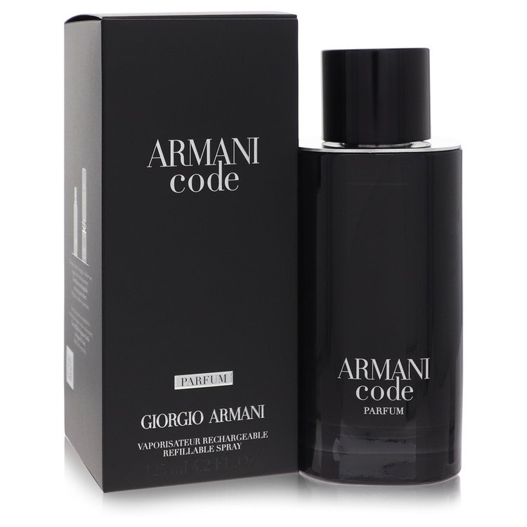 Armani Code Cologne by Giorgio Armani Parfum Spray Relillable 4.2 Oz / 125 Ml for Men