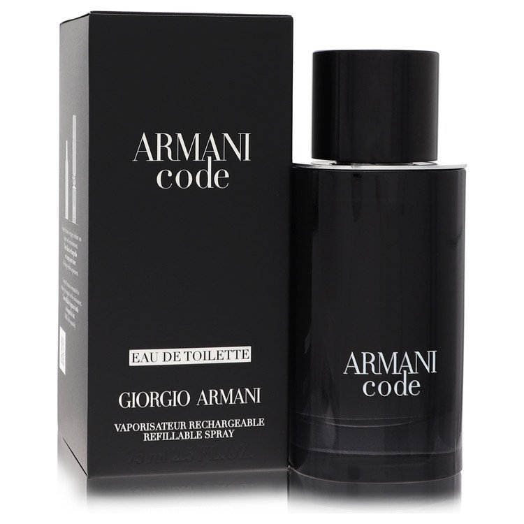 Armani Code Cologne by Giorgio Armani Eau De Toilette Spray Refillable 2.5 oz for Men - Authentic Fragrance - Discount Men Perfume or Cologne Fragrance