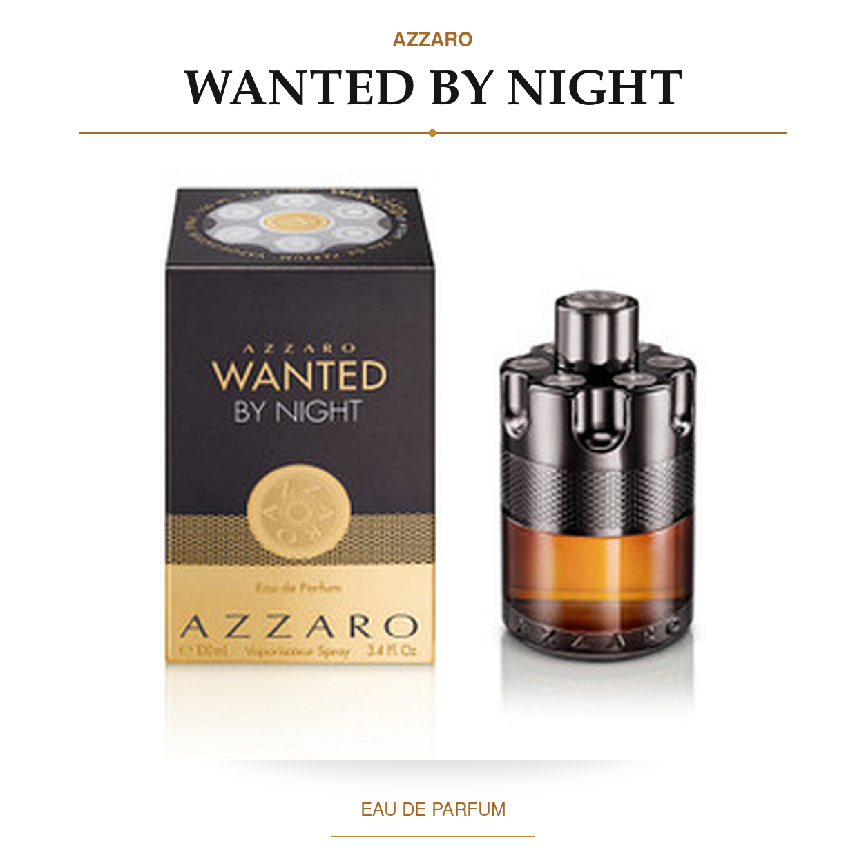 Wanted by Night by Azzaro 3.4 Oz Eau De Parfum Spray for Men - Main [Drive:1pJ8LRqpPXWO804jFz13dLtseyzOqf6Ei]