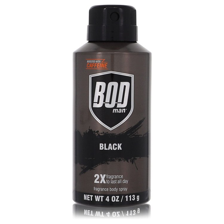 Bod Man Black Cologne by Parfums De Coeur Body Spray 4 oz for Men - Authentic Fragrance - Discount Men Perfume or Cologne Fragrance