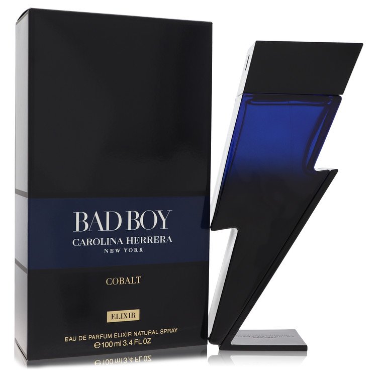 Bad Boy Cobalt Elixir Cologne By Carolina Herrera 3.4 Oz Eau De Parfum Elixir Spray For Men In Box