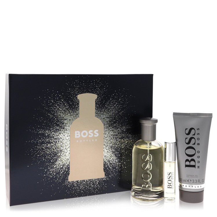 Boss #6 Cologne By Hugo Boss 3 Piece Gift Set - 3.3 Oz Eau De Toilette Spray, 0.3 Oz Eau De Toilette Spray, 3.3 Oz Shower Gel For Men In Gift Set