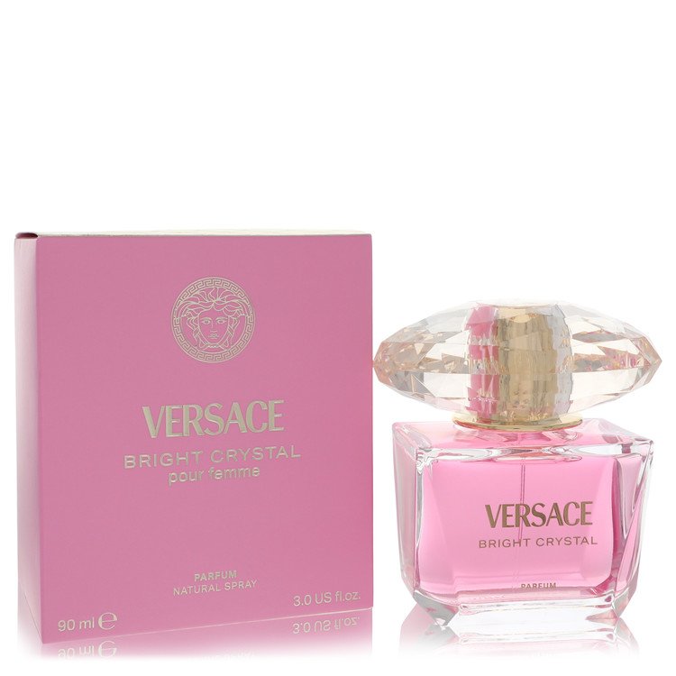 Bright Crystal Perfume By Versace 3 Oz Parfum Spray For Women In Box